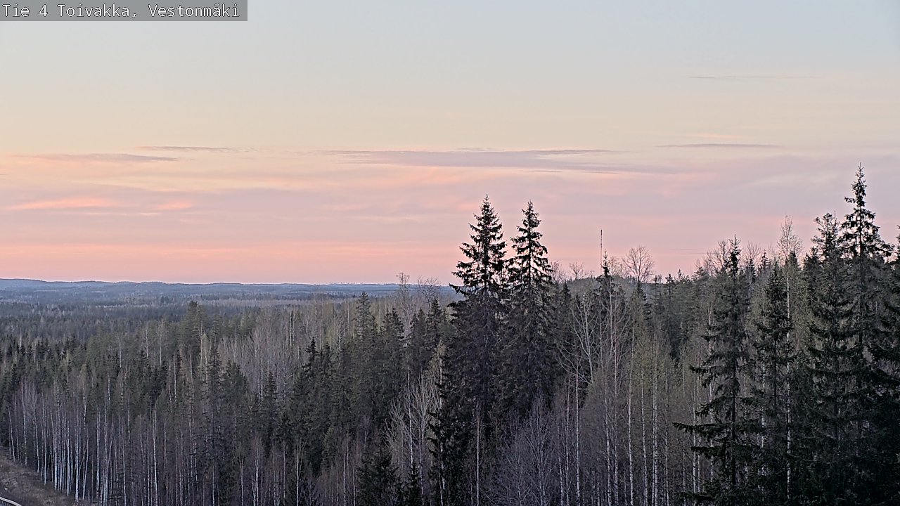 Weather Camera Image Väg 4 Toivakka, Vestonmäki, Toivakka, Keski-Suomi