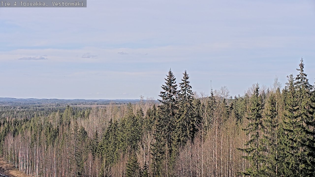 Weather Camera Image Väg 4 Toivakka, Vestonmäki, Toivakka, Keski-Suomi