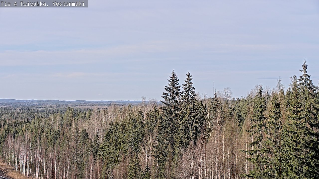 Weather Camera Image Väg 4 Toivakka, Vestonmäki, Toivakka, Keski-Suomi