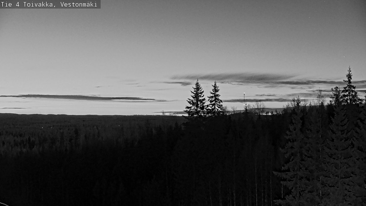 Weather Camera Image Väg 4 Toivakka, Vestonmäki, Toivakka, Keski-Suomi
