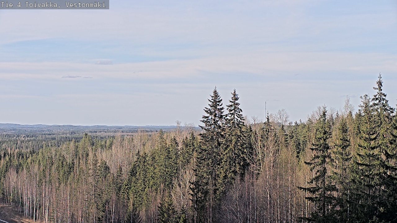 Weather Camera Image Väg 4 Toivakka, Vestonmäki, Toivakka, Keski-Suomi