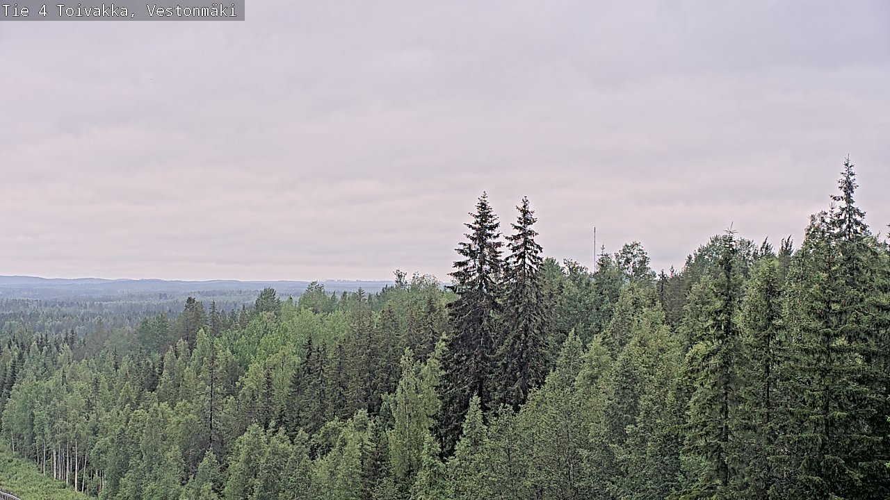 Weather Camera Image Väg 4 Toivakka, Vestonmäki, Toivakka, Keski-Suomi