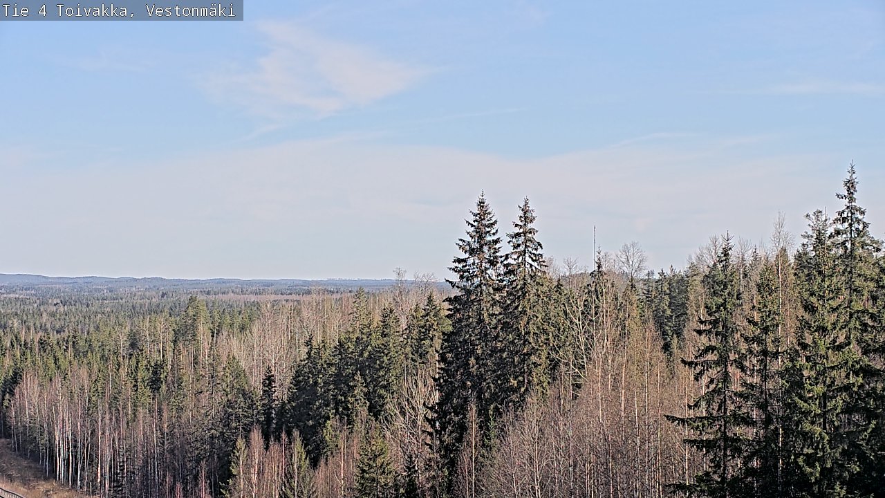 Weather Camera Image Väg 4 Toivakka, Vestonmäki, Toivakka, Keski-Suomi