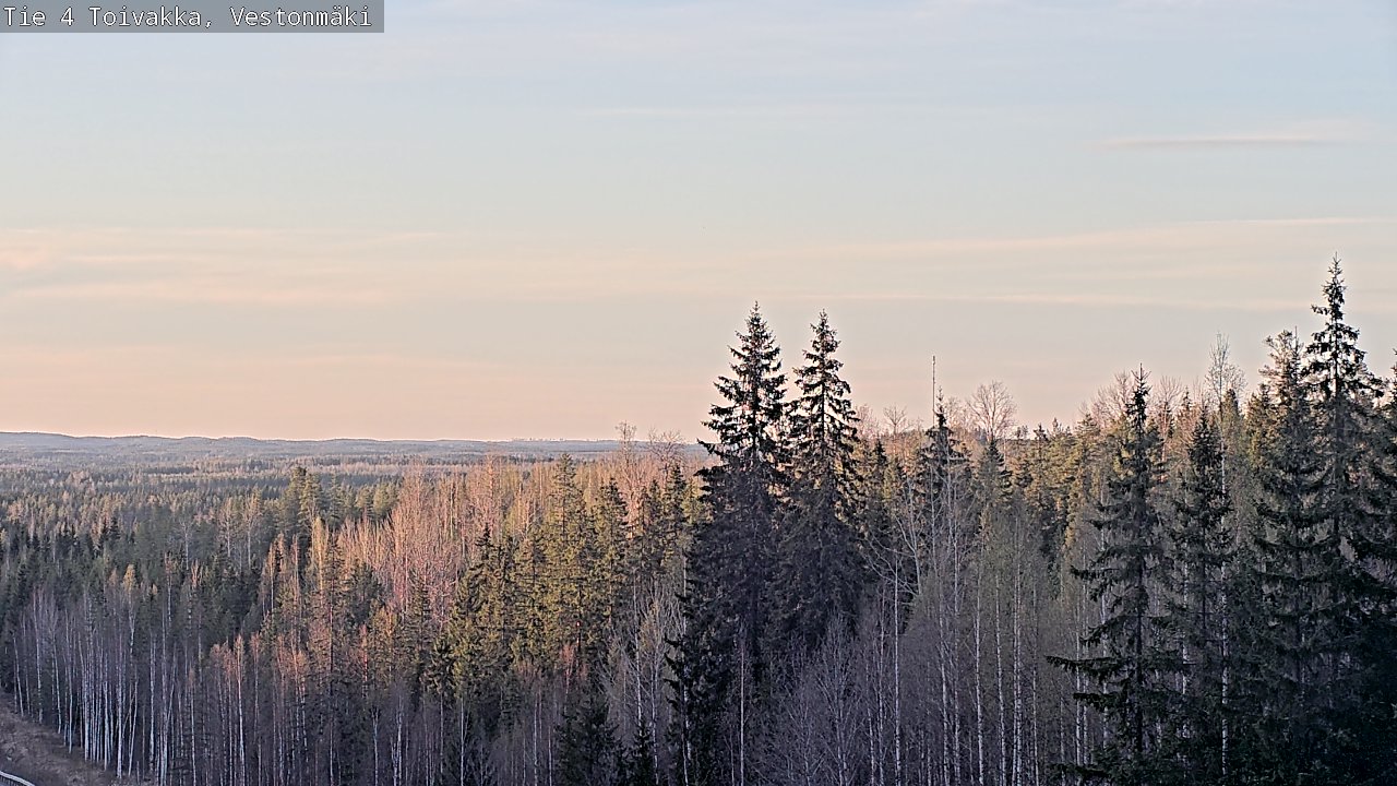 Weather Camera Image Väg 4 Toivakka, Vestonmäki, Toivakka, Keski-Suomi