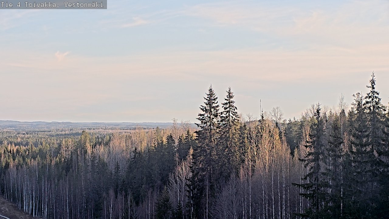 Weather Camera Image Väg 4 Toivakka, Vestonmäki, Toivakka, Keski-Suomi