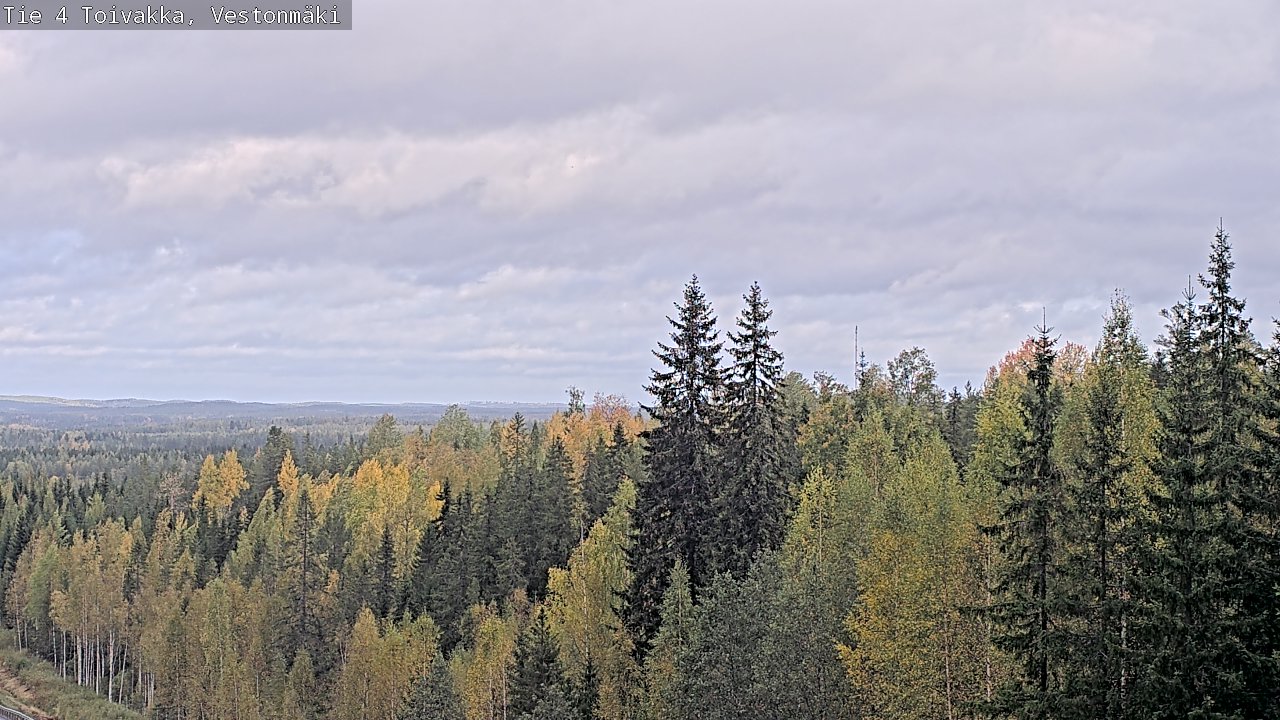 Weather Camera Image Väg 4 Toivakka, Vestonmäki, Toivakka, Keski-Suomi