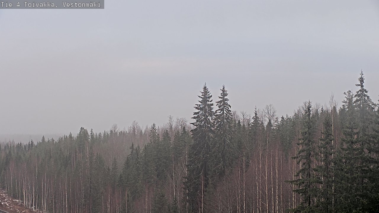 Weather Camera Image Väg 4 Toivakka, Vestonmäki, Toivakka, Keski-Suomi