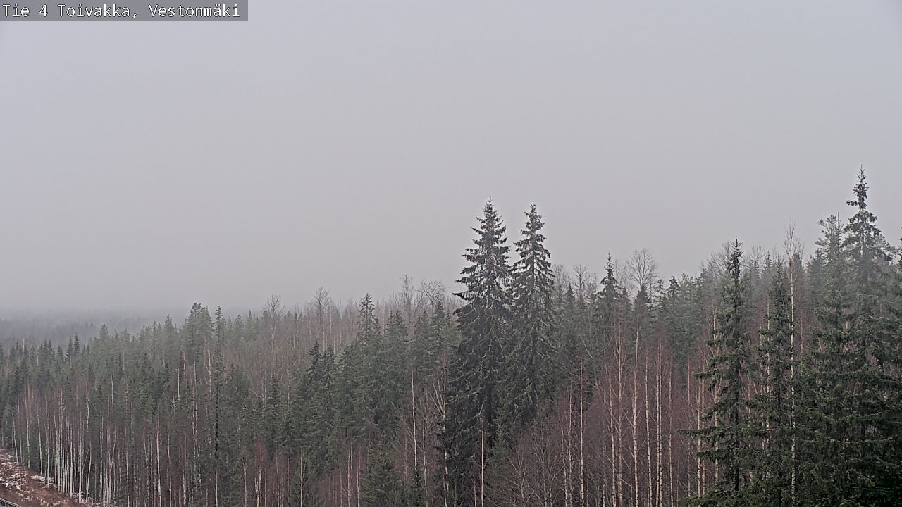 Weather Camera Image Väg 4 Toivakka, Vestonmäki, Toivakka, Keski-Suomi