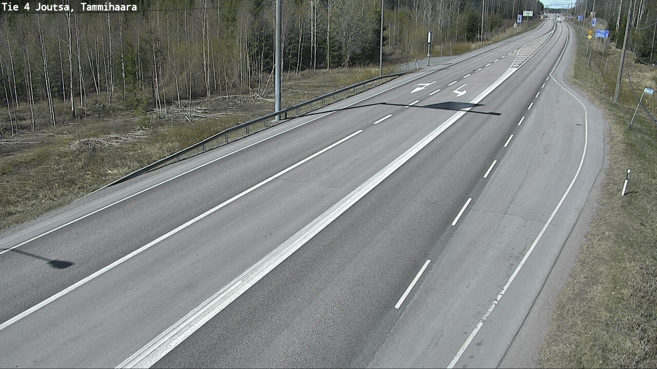 Weather Camera Image Väg 4 Joutsa, Tammilahti, Joutsa, Keski-Suomi
