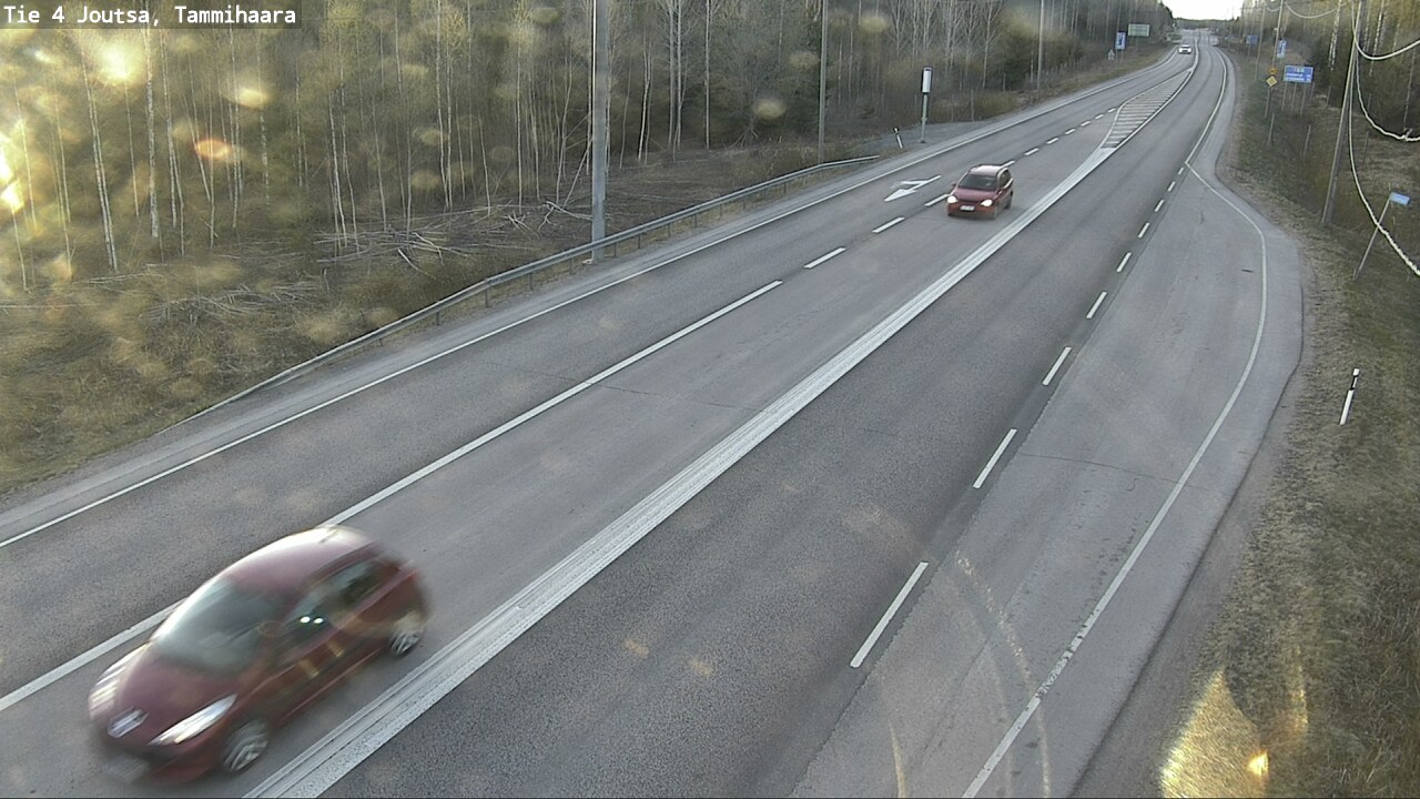 Weather Camera Image Väg 4 Joutsa, Tammilahti, Joutsa, Keski-Suomi