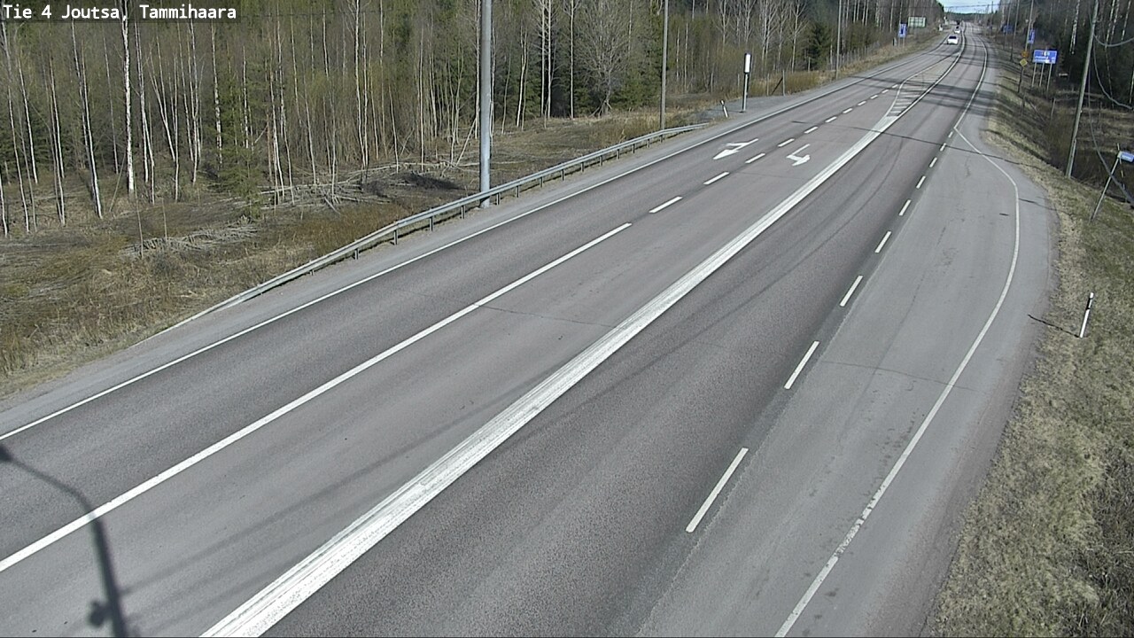 Weather Camera Image Väg 4 Joutsa, Tammilahti, Joutsa, Keski-Suomi