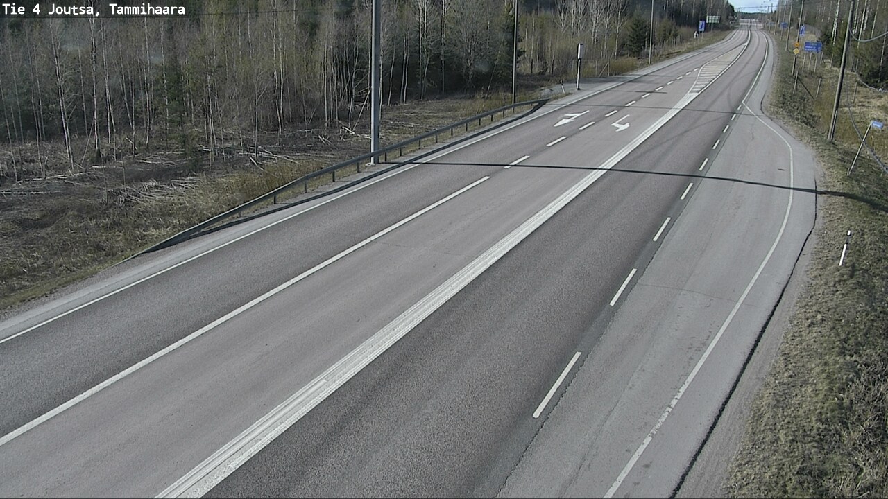 Weather Camera Image Väg 4 Joutsa, Tammilahti, Joutsa, Keski-Suomi