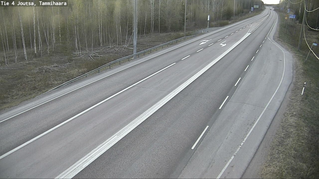 Weather Camera Image Väg 4 Joutsa, Tammilahti, Joutsa, Keski-Suomi