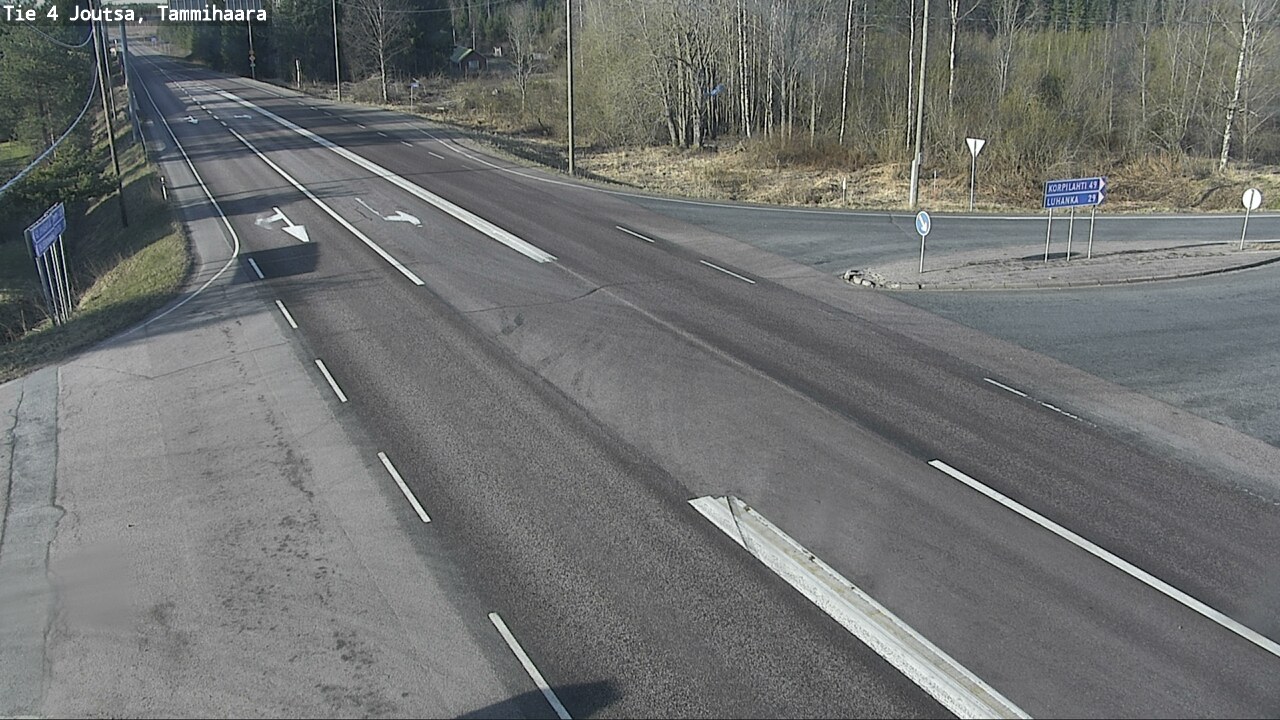Weather Camera Image Väg 4 Joutsa, Tammilahti, Joutsa, Keski-Suomi