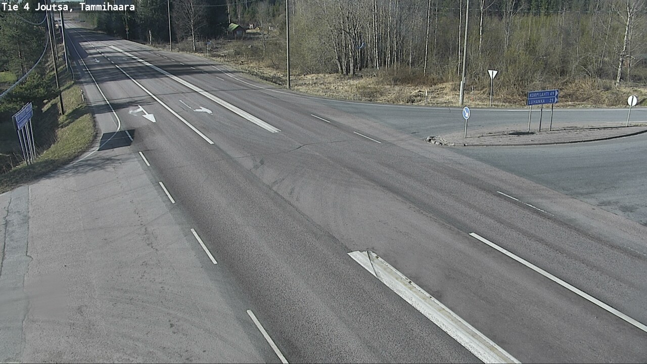 Weather Camera Image Väg 4 Joutsa, Tammilahti, Joutsa, Keski-Suomi