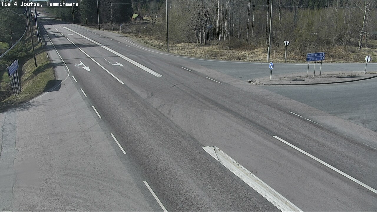 Weather Camera Image Väg 4 Joutsa, Tammilahti, Joutsa, Keski-Suomi