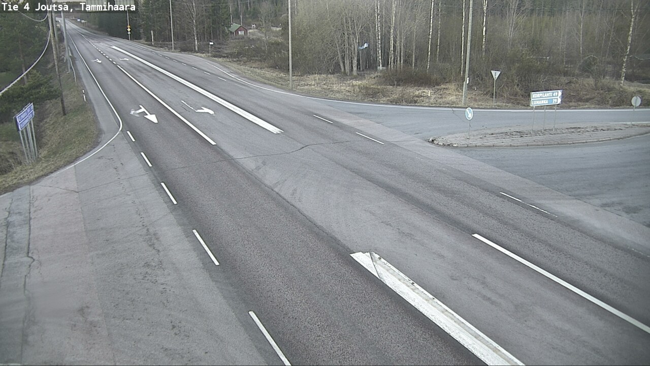 Weather Camera Image Väg 4 Joutsa, Tammilahti, Joutsa, Keski-Suomi