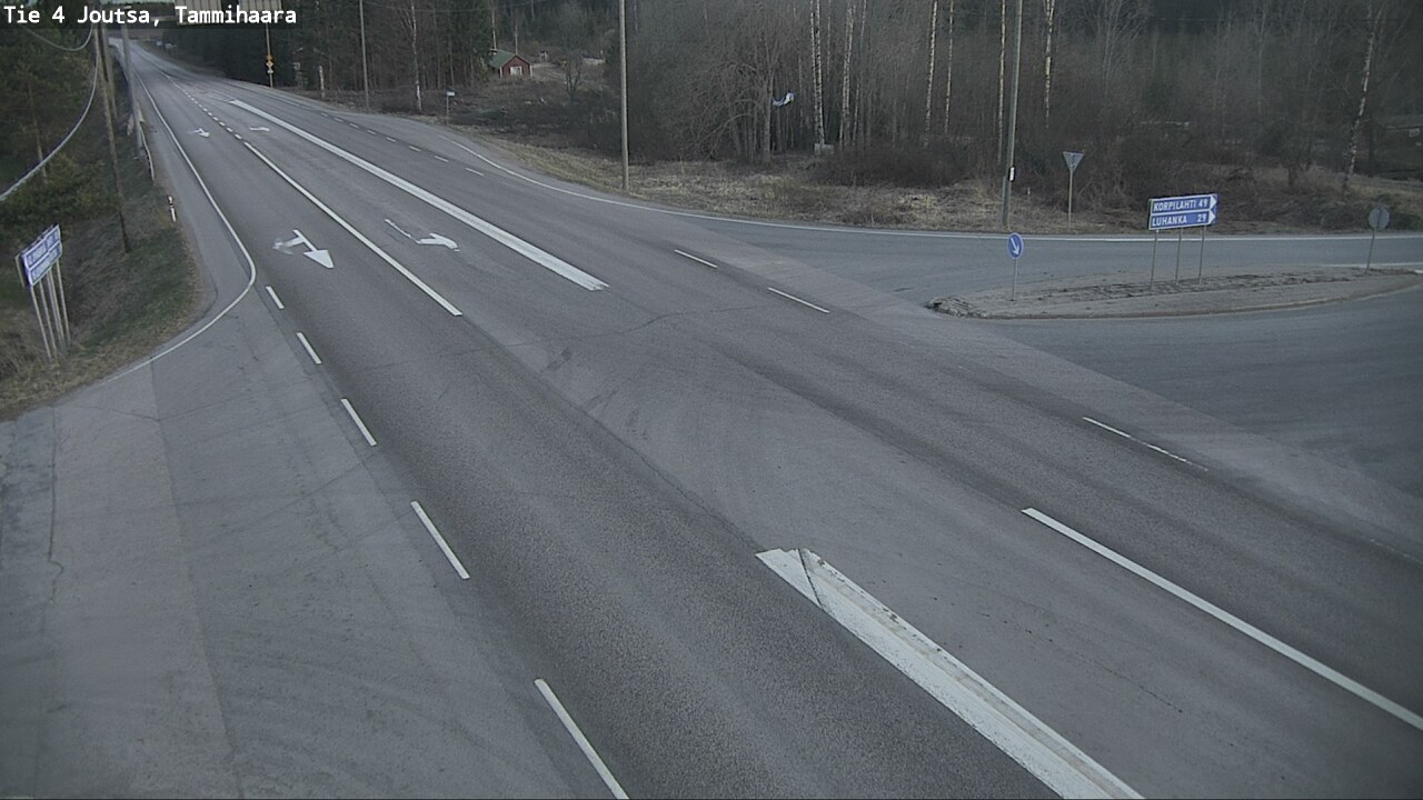 Weather Camera Image Väg 4 Joutsa, Tammilahti, Joutsa, Keski-Suomi