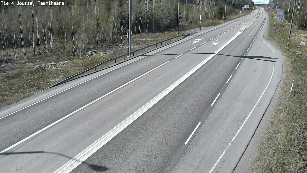 Weather Camera Image Väg 4 Joutsa, Tammilahti, Joutsa, Keski-Suomi