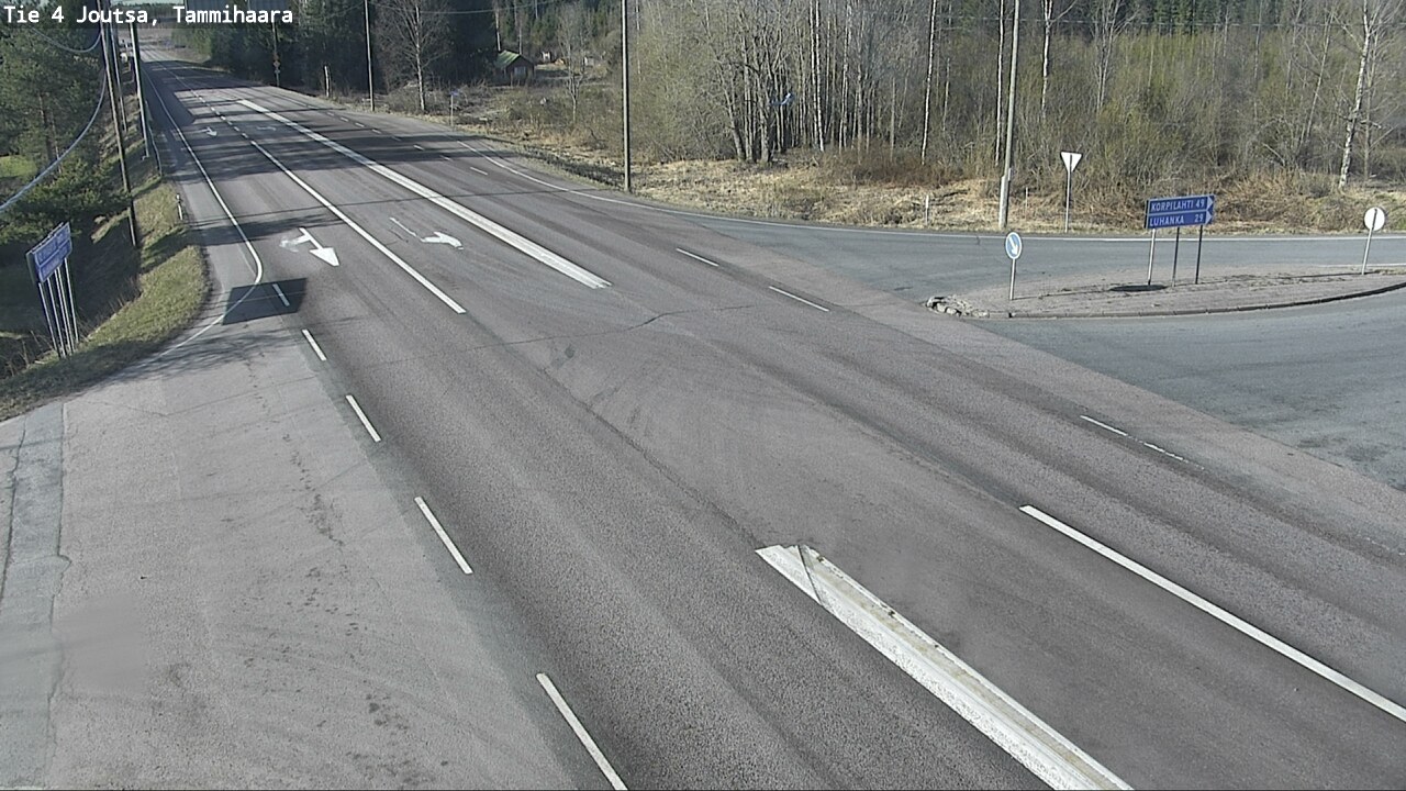 Weather Camera Image Väg 4 Joutsa, Tammilahti, Joutsa, Keski-Suomi