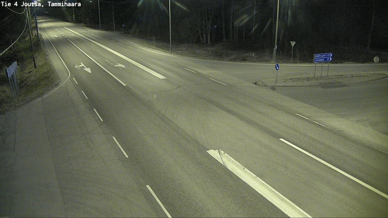 Weather Camera Image Väg 4 Joutsa, Tammilahti, Joutsa, Keski-Suomi