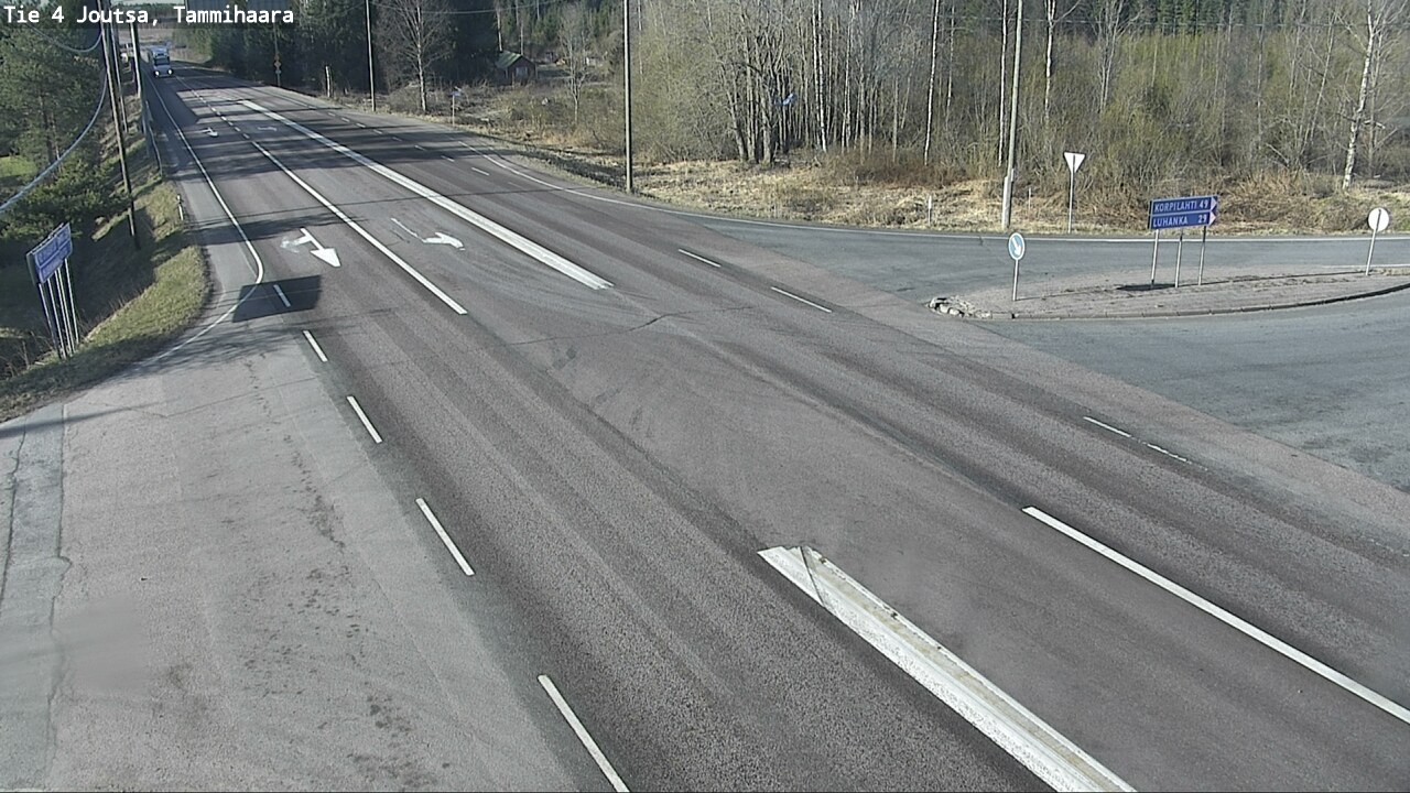 Weather Camera Image Väg 4 Joutsa, Tammilahti, Joutsa, Keski-Suomi
