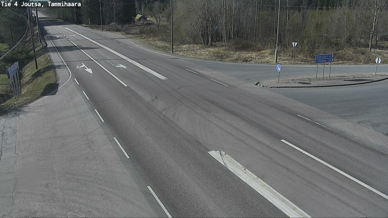 Weather Camera Image Väg 4 Joutsa, Tammilahti, Joutsa, Keski-Suomi