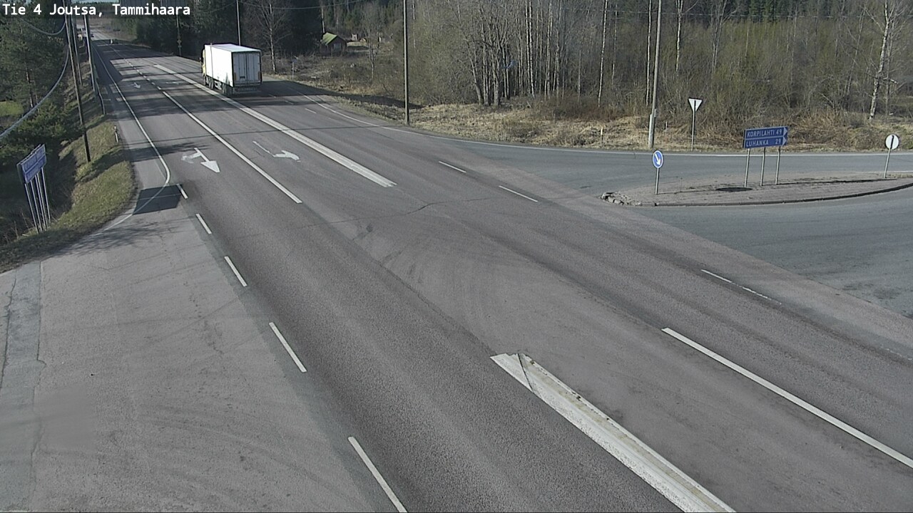Weather Camera Image Väg 4 Joutsa, Tammilahti, Joutsa, Keski-Suomi