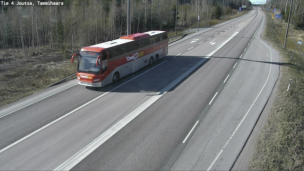 Weather Camera Image Väg 4 Joutsa, Tammilahti, Joutsa, Keski-Suomi