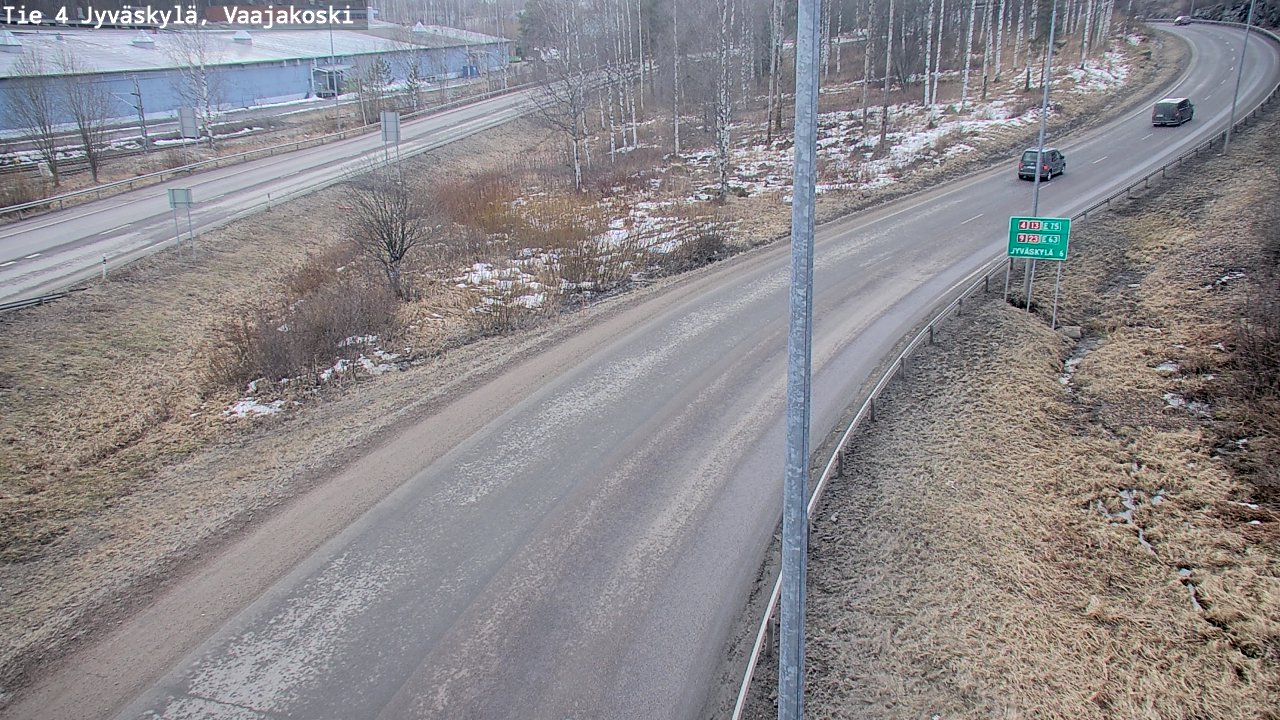 Weather Camera Image Road 4 Jyväskylä, Vaajakoski, Jyväskylä, Keski-Suomi