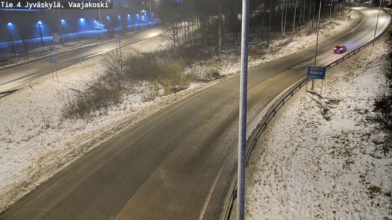 Weather Camera Image Väg 4 Jyväskylä, Vaajakoski, Jyväskylä, Keski-Suomi