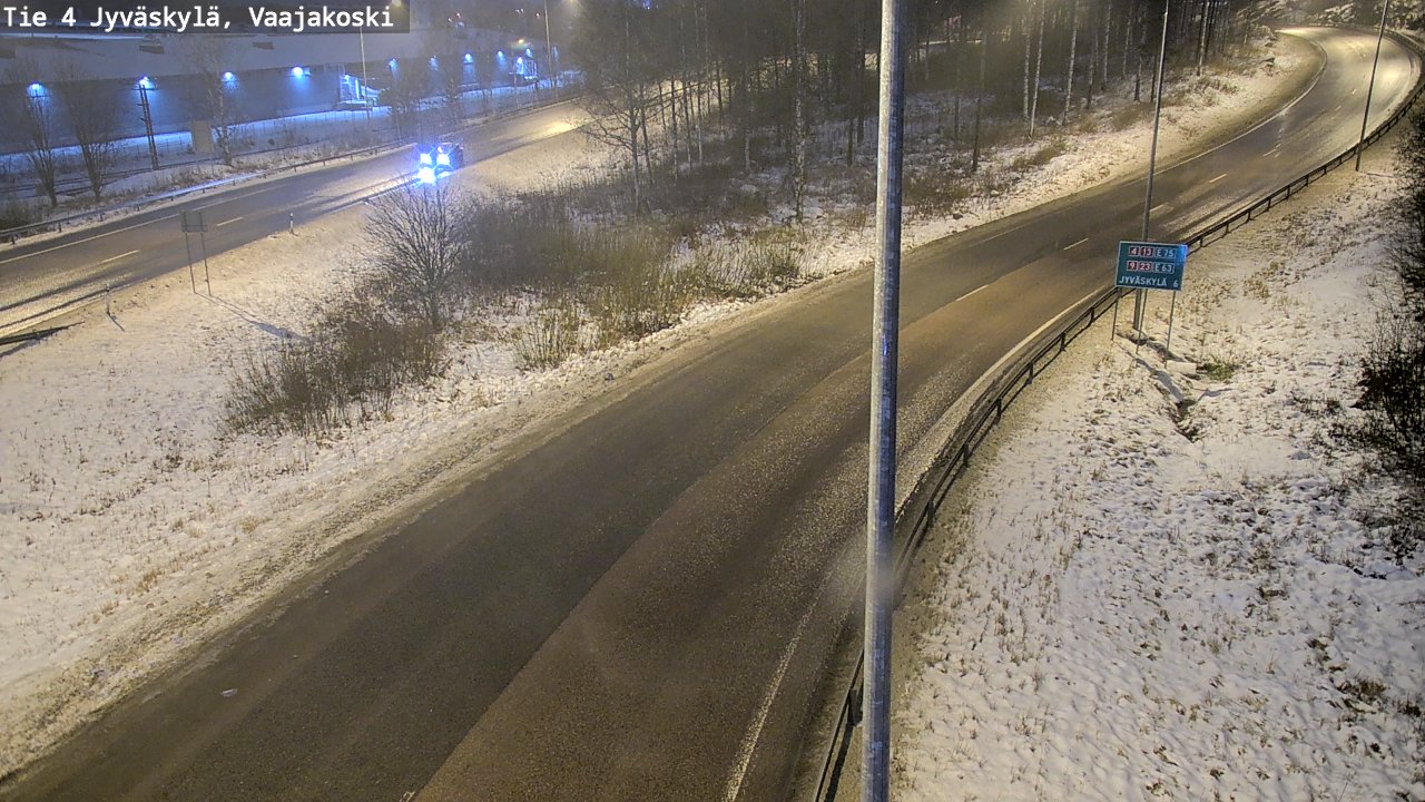 Weather Camera Image Väg 4 Jyväskylä, Vaajakoski, Jyväskylä, Keski-Suomi