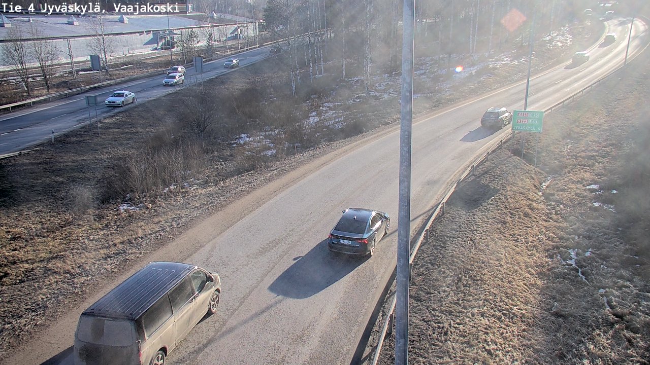 Weather Camera Image Road 4 Jyväskylä, Vaajakoski, Jyväskylä, Keski-Suomi