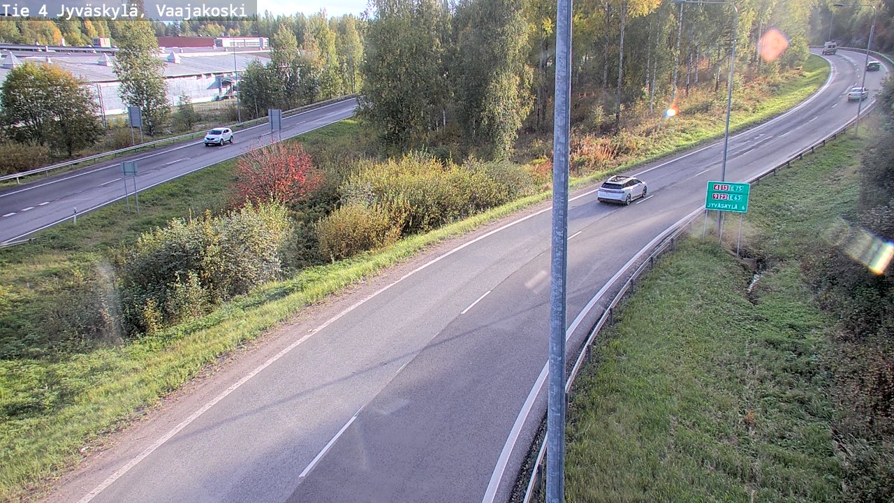 Weather Camera Image Road 4 Jyväskylä, Vaajakoski, Jyväskylä, Keski-Suomi