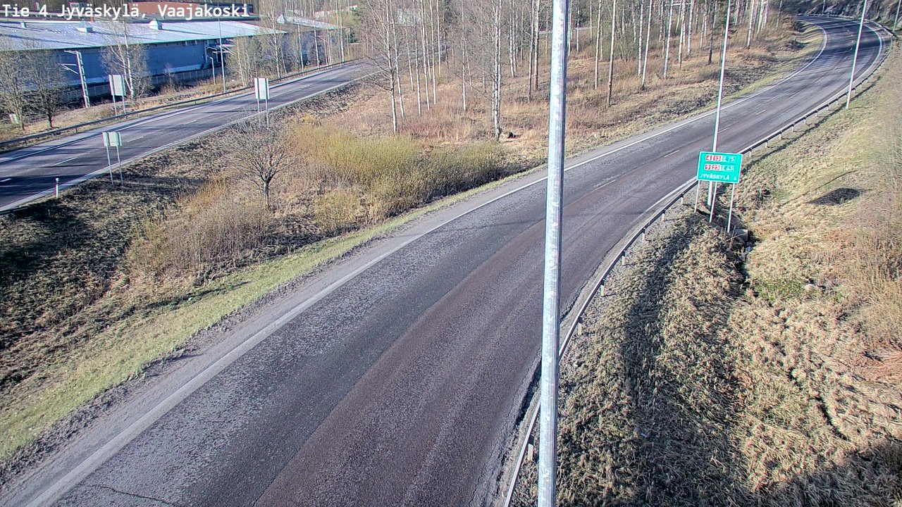 Weather Camera Image Road 4 Jyväskylä, Vaajakoski, Jyväskylä, Keski-Suomi