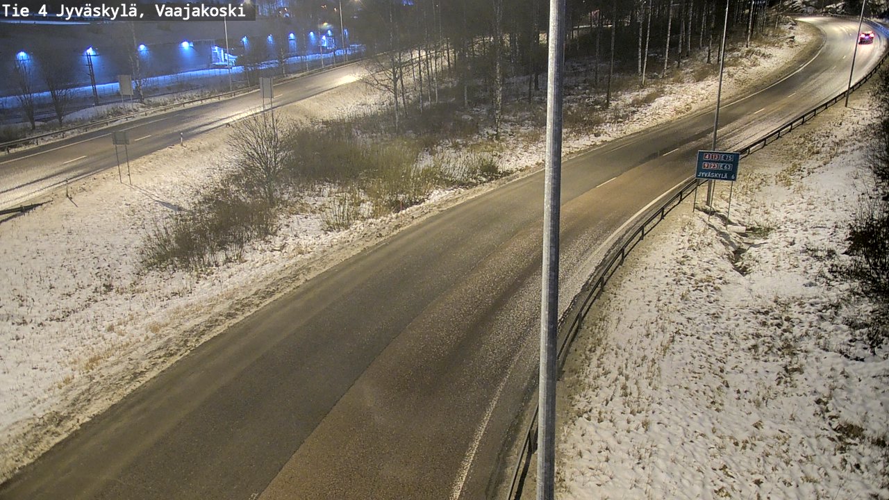 Weather Camera Image Väg 4 Jyväskylä, Vaajakoski, Jyväskylä, Keski-Suomi
