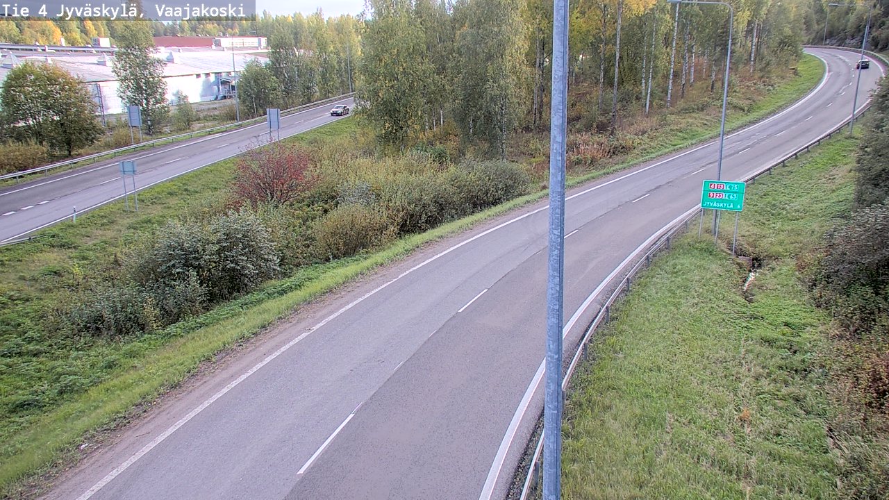 Weather Camera Image Road 4 Jyväskylä, Vaajakoski, Jyväskylä, Keski-Suomi