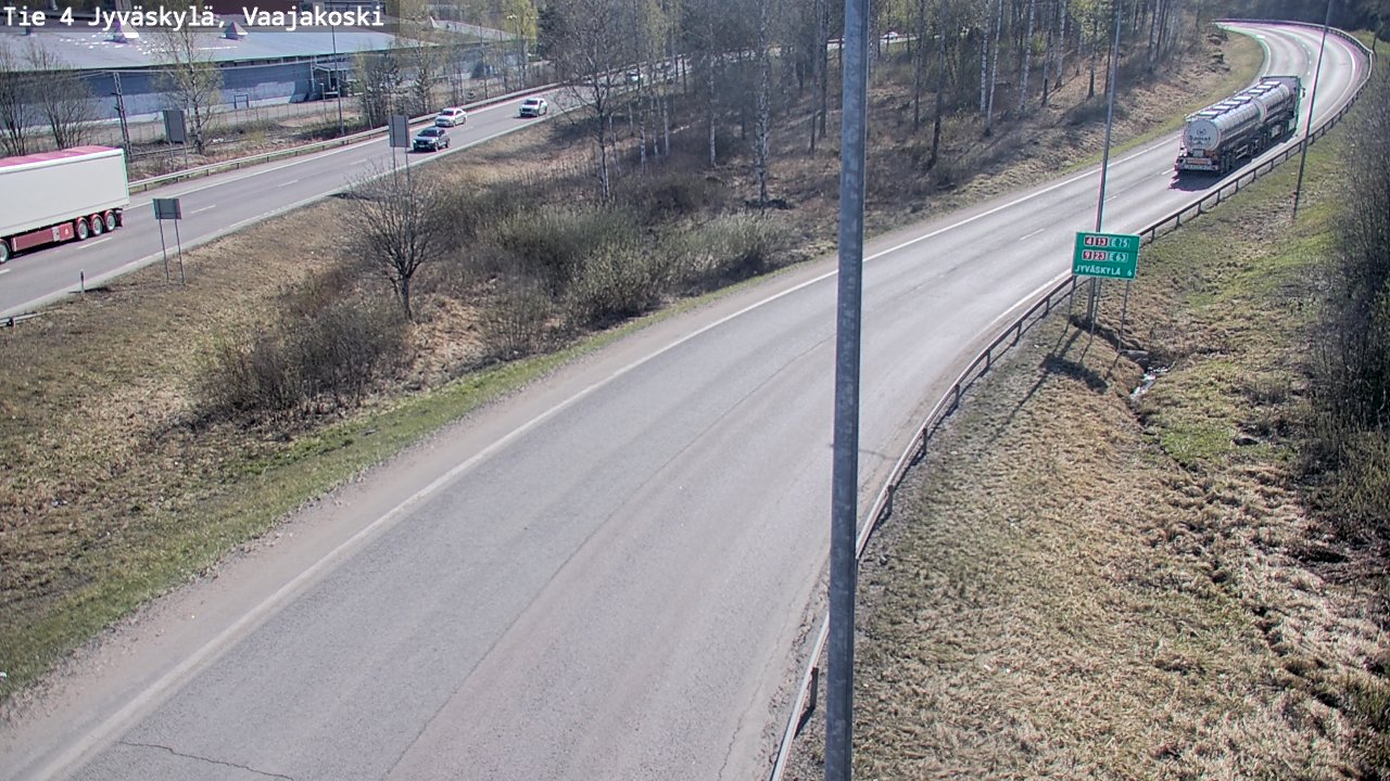 Weather Camera Image Road 4 Jyväskylä, Vaajakoski, Jyväskylä, Keski-Suomi