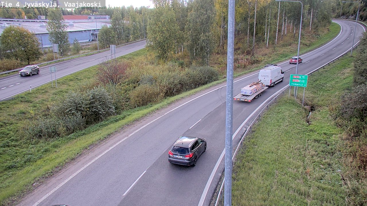 Weather Camera Image Road 4 Jyväskylä, Vaajakoski, Jyväskylä, Keski-Suomi