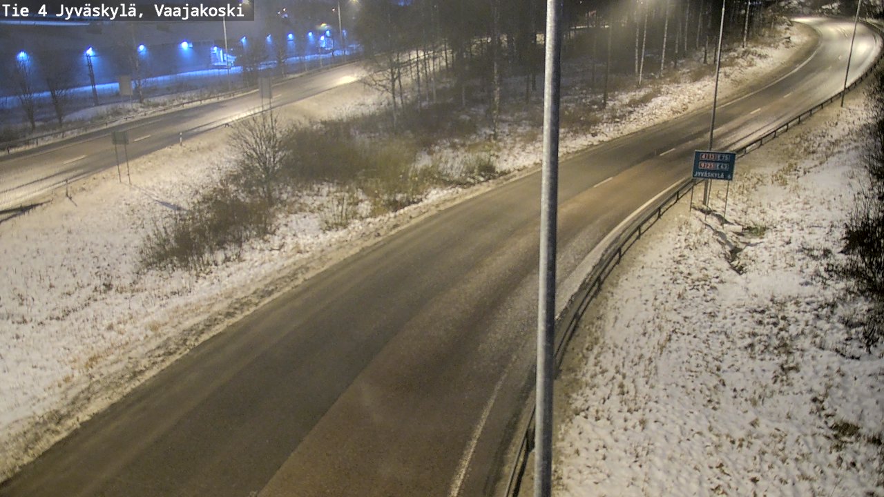 Weather Camera Image Väg 4 Jyväskylä, Vaajakoski, Jyväskylä, Keski-Suomi