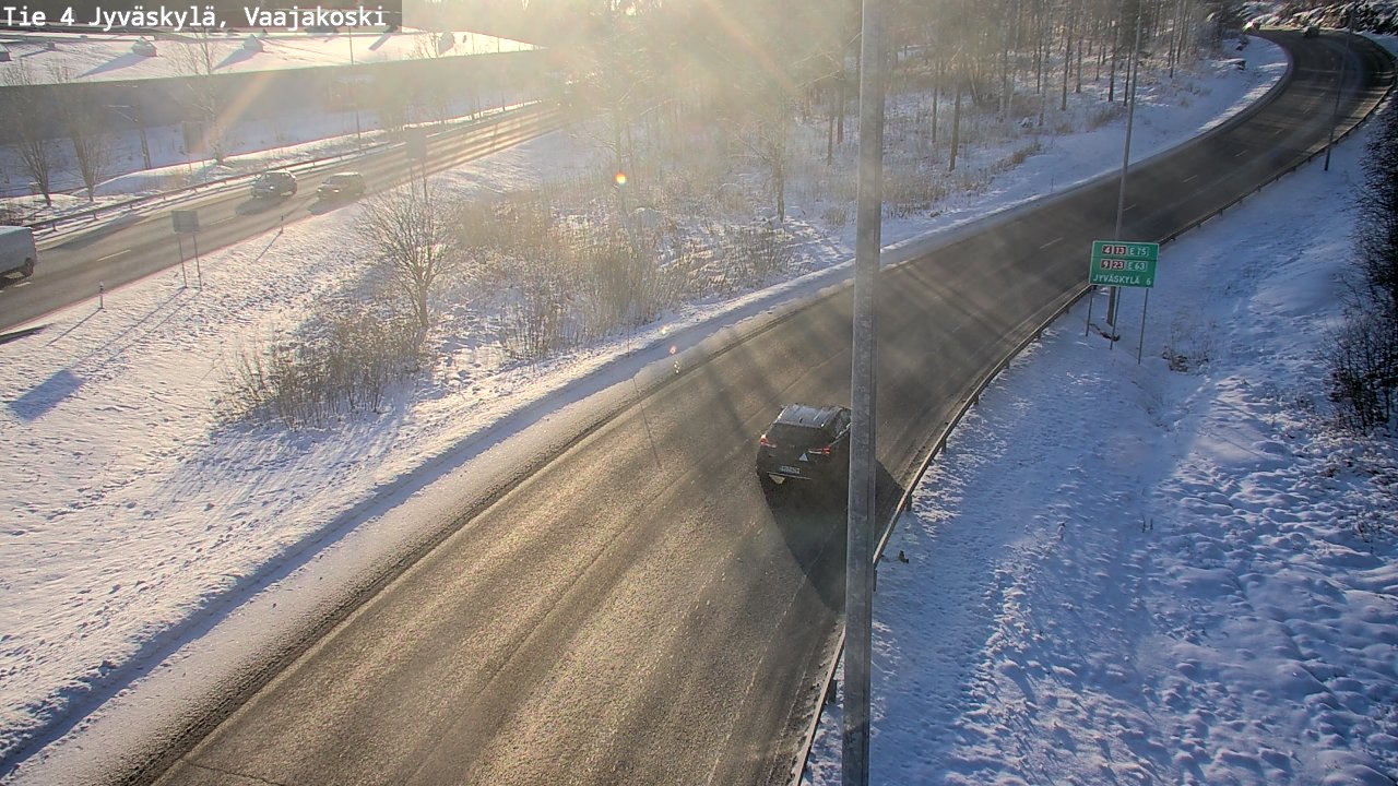 Weather Camera Image Road 4 Jyväskylä, Vaajakoski, Jyväskylä, Keski-Suomi