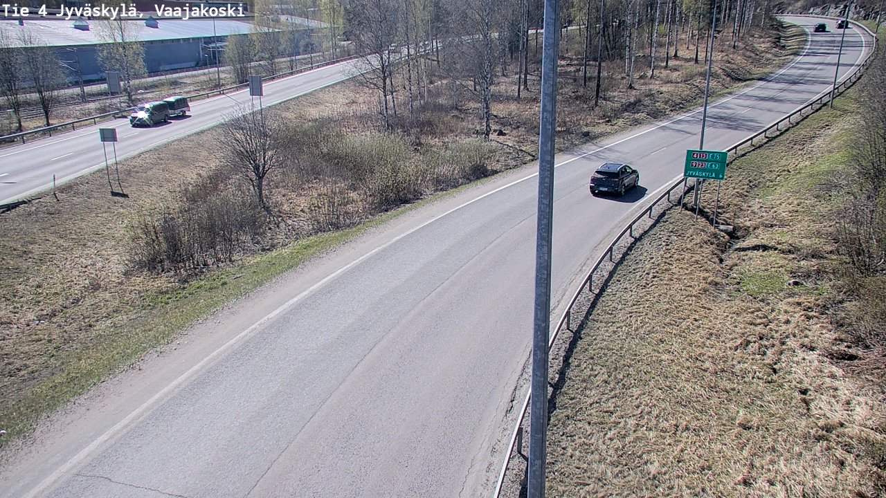 Weather Camera Image Road 4 Jyväskylä, Vaajakoski, Jyväskylä, Keski-Suomi