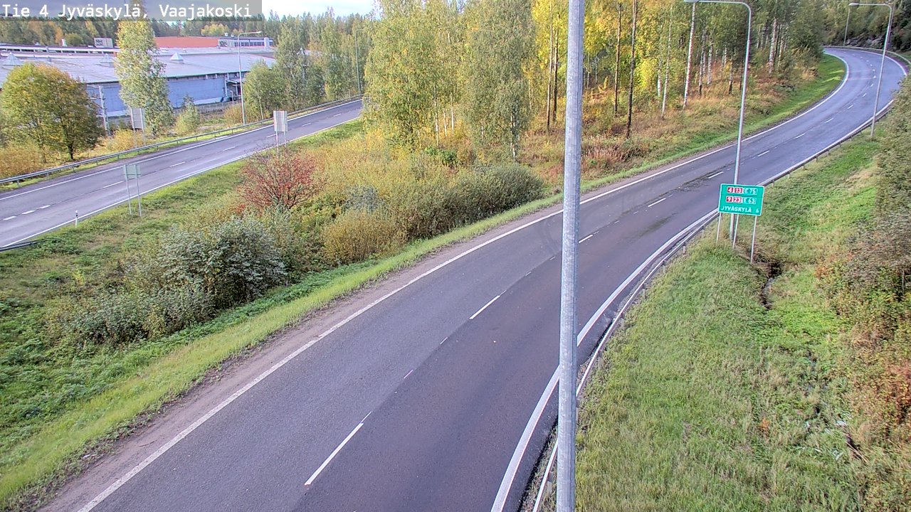 Weather Camera Image Road 4 Jyväskylä, Vaajakoski, Jyväskylä, Keski-Suomi