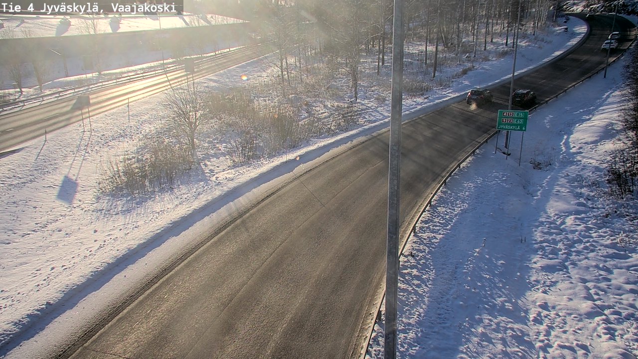 Weather Camera Image Road 4 Jyväskylä, Vaajakoski, Jyväskylä, Keski-Suomi