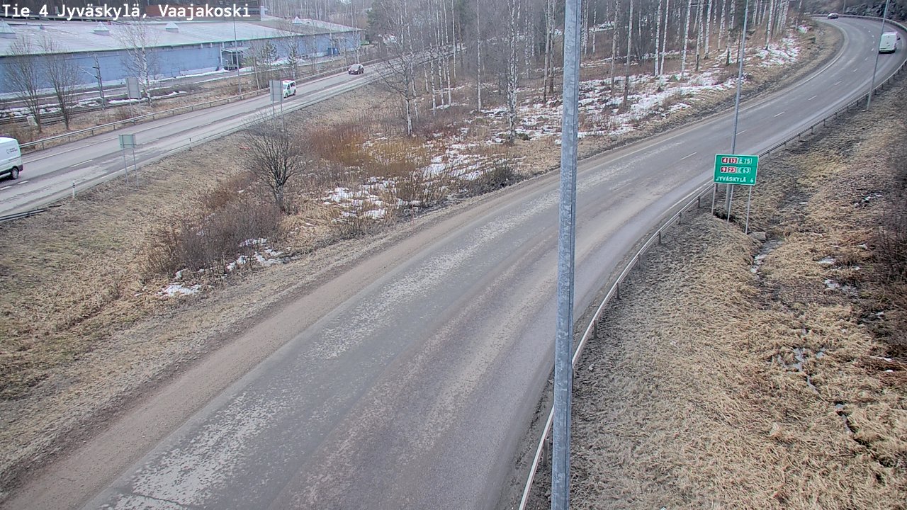 Weather Camera Image Road 4 Jyväskylä, Vaajakoski, Jyväskylä, Keski-Suomi
