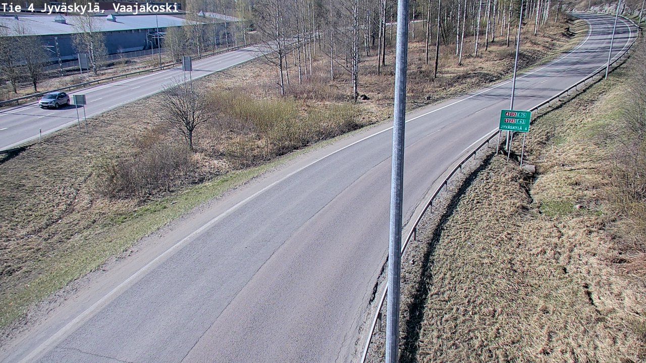 Weather Camera Image Road 4 Jyväskylä, Vaajakoski, Jyväskylä, Keski-Suomi