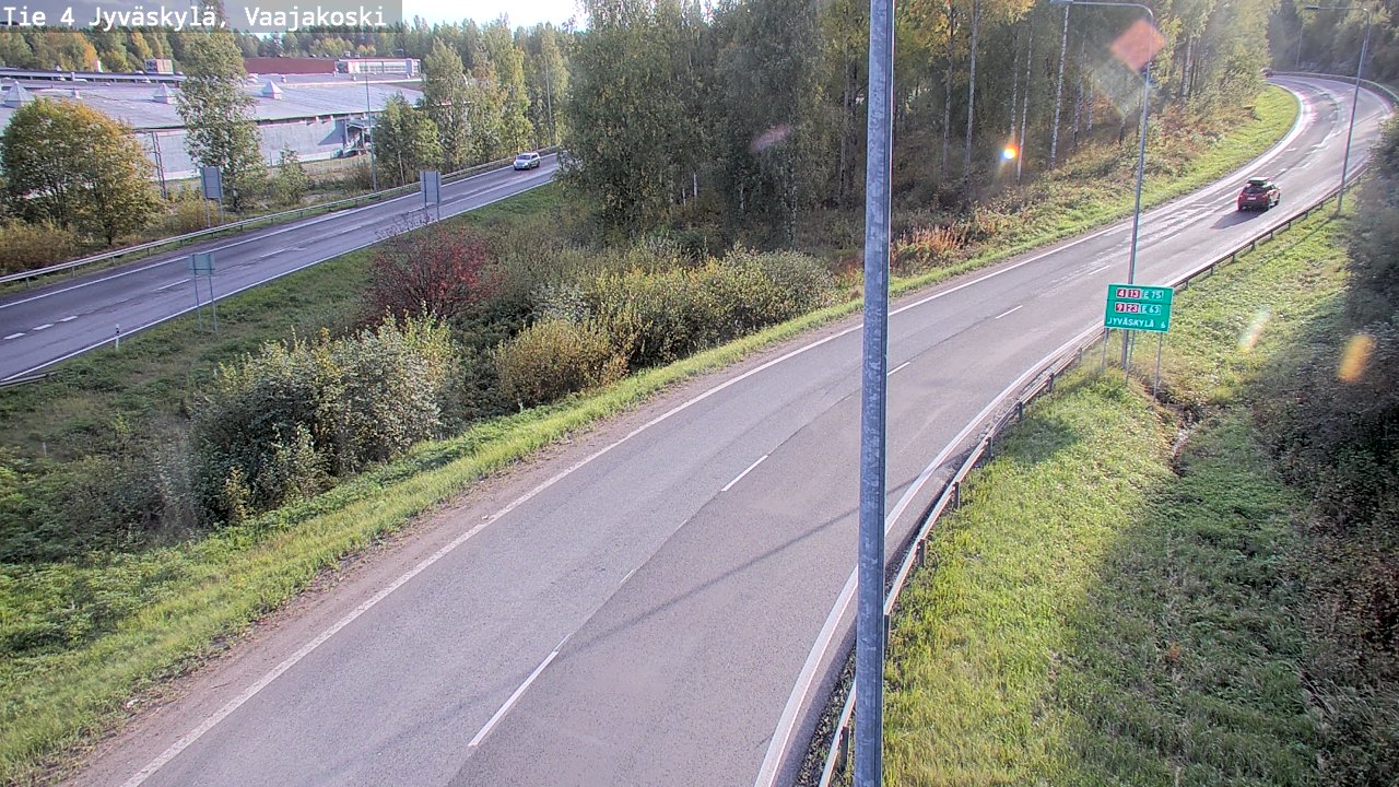 Weather Camera Image Road 4 Jyväskylä, Vaajakoski, Jyväskylä, Keski-Suomi
