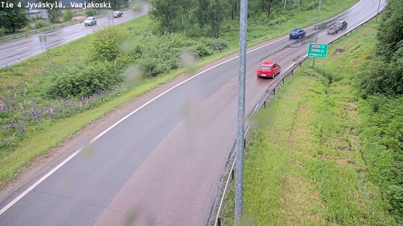 Weather Camera Image Väg 4 Jyväskylä, Vaajakoski, Jyväskylä, Keski-Suomi