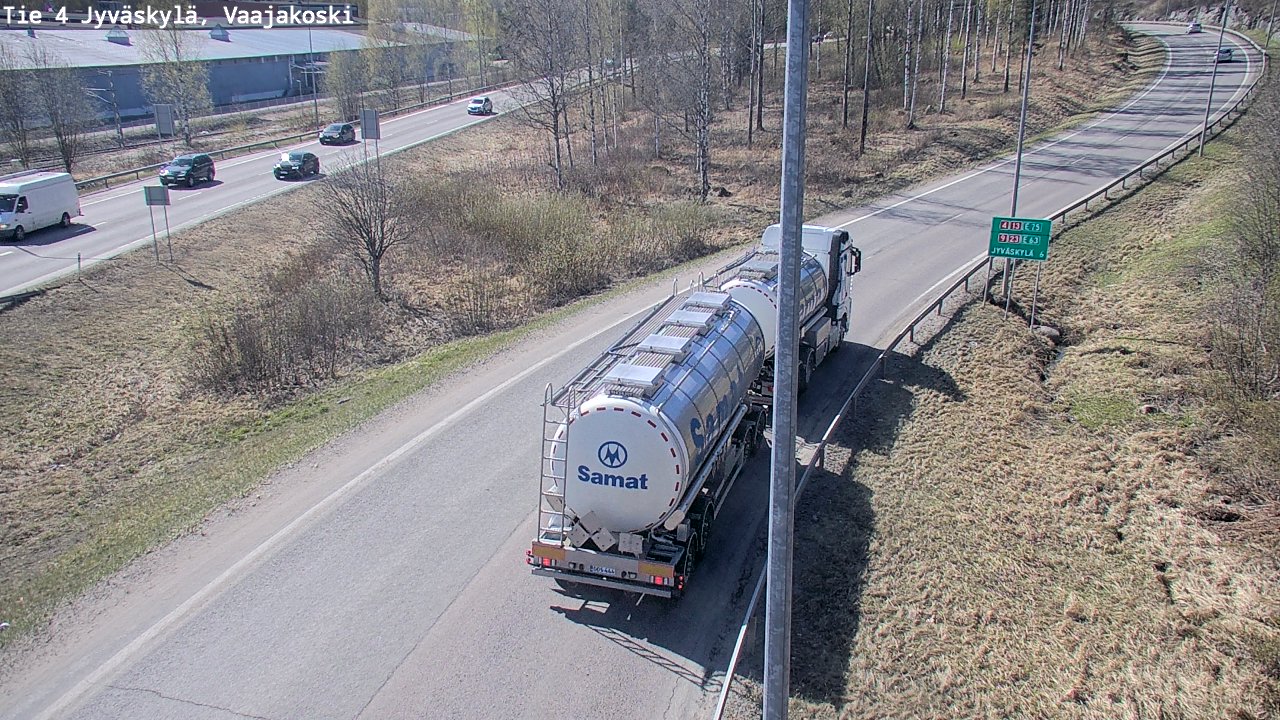 Weather Camera Image Road 4 Jyväskylä, Vaajakoski, Jyväskylä, Keski-Suomi