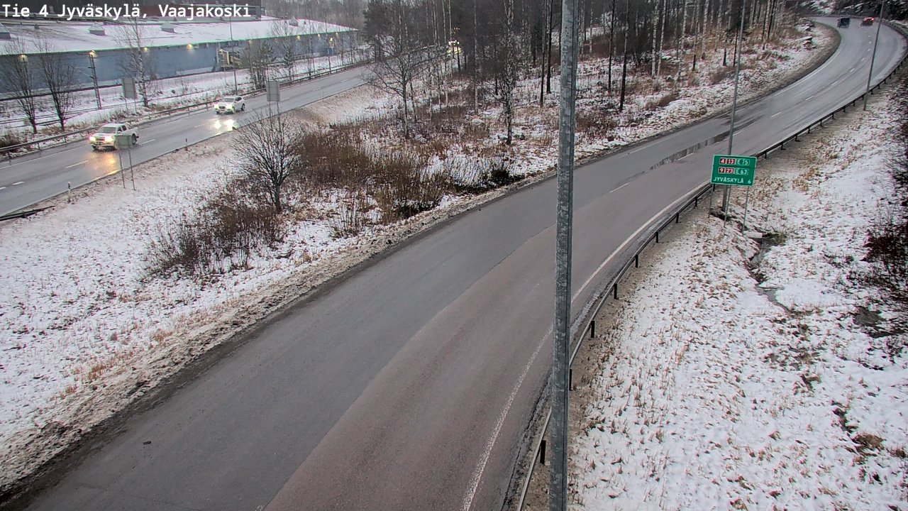 Weather Camera Image Väg 4 Jyväskylä, Vaajakoski, Jyväskylä, Keski-Suomi